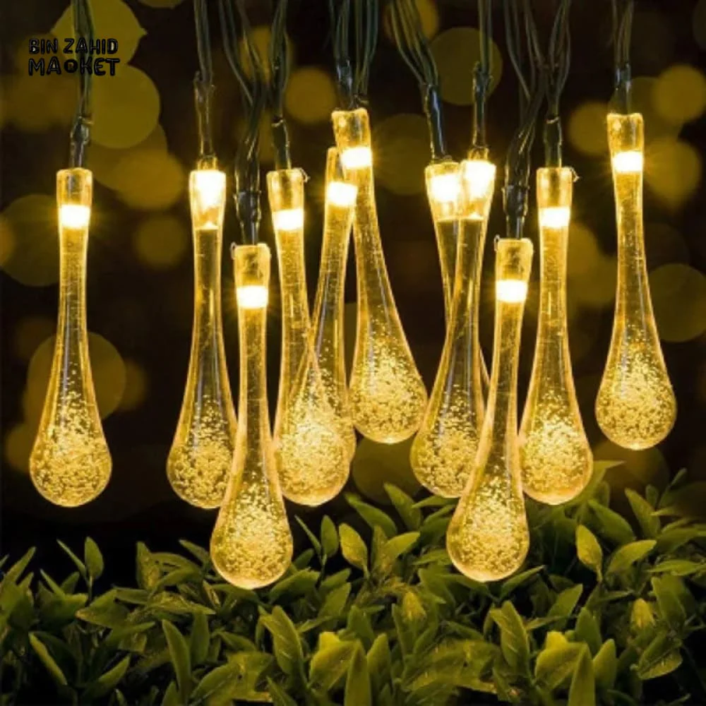 DECORA GOLDEN LED STRING LIGHTS WARM GLOW ISLAMIC HOME DECOR - WATER STRINGS - Image 2