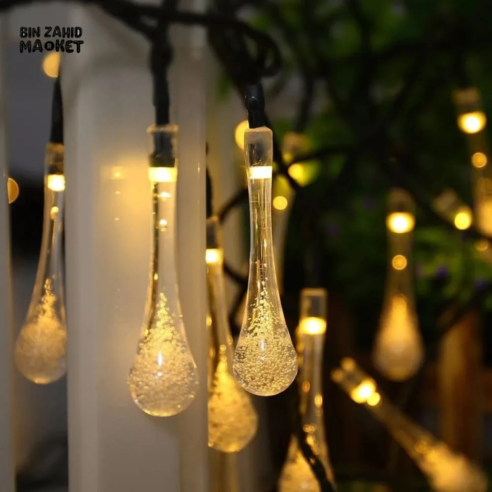 DECORA GOLDEN LED STRING LIGHTS WARM GLOW ISLAMIC HOME DECOR - WATER STRINGS - Image 4