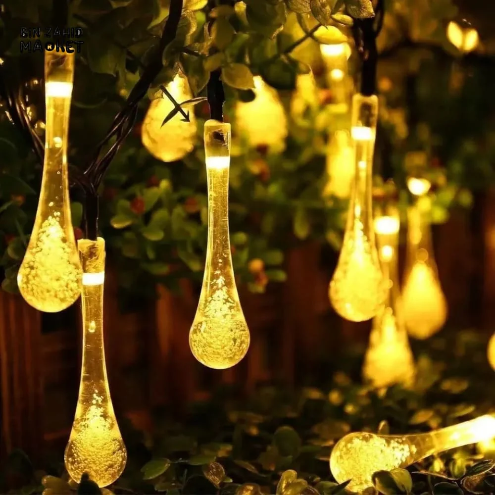 DECORA GOLDEN LED STRING LIGHTS WARM GLOW ISLAMIC HOME DECOR - WATER STRINGS - Image 9