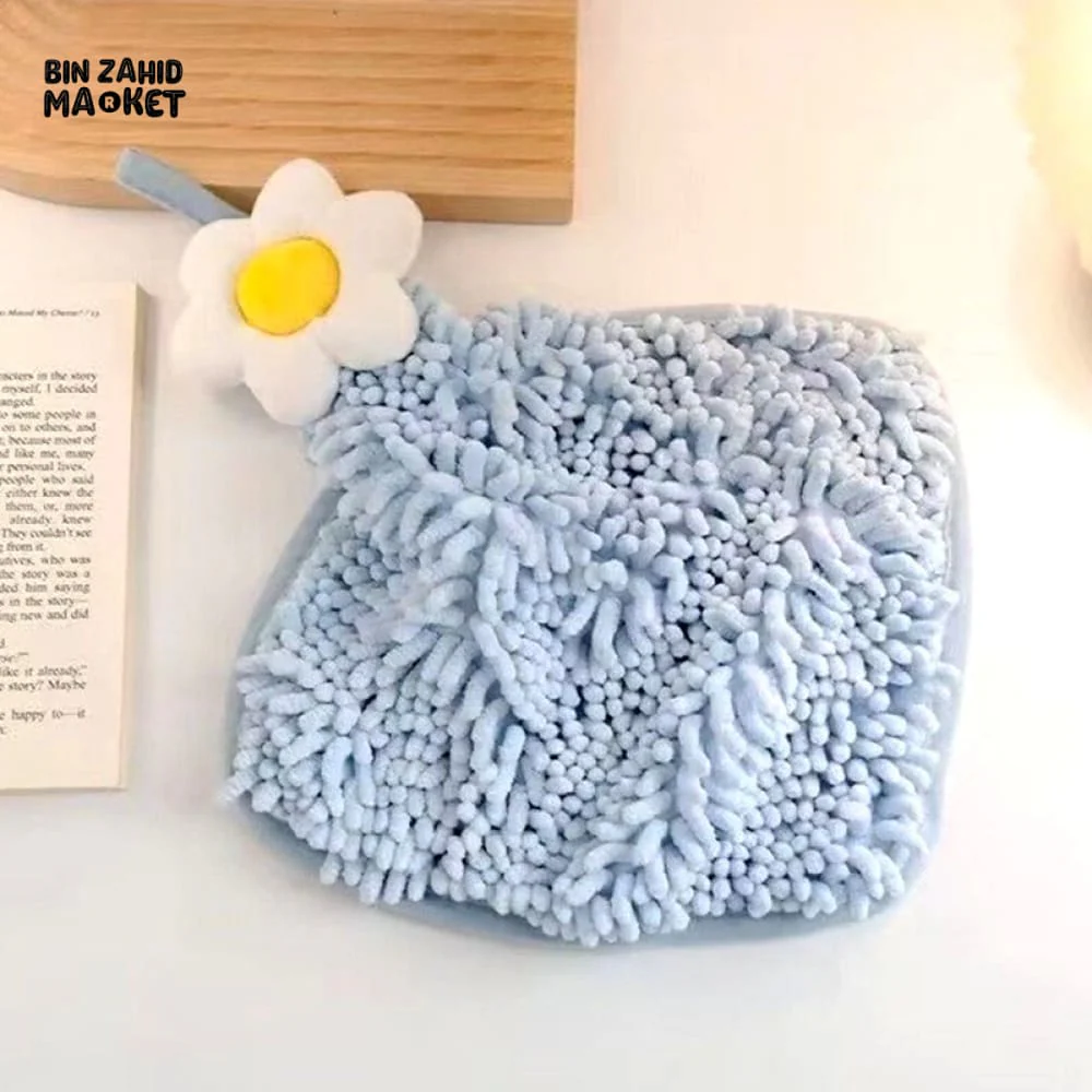 DECORATIVE PLUMERIA HANGING TOWEL – SOFT CHENILLE FOR KITCHEN & BATHROOM - Image 9