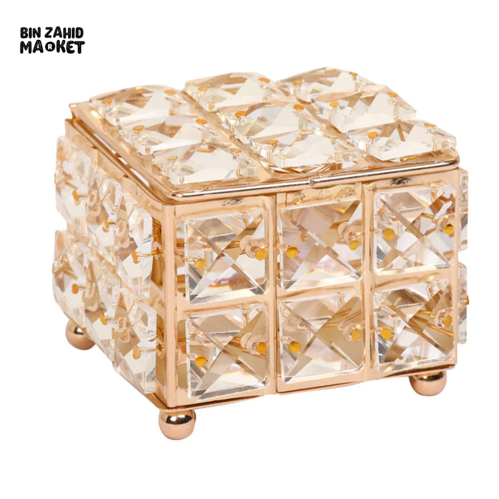 DELICATE JEWELRY ORGANIZER BOX – COMPACT LIDDED STORAGE CASE FOR EARRINGS & NECKLACES - Image 2