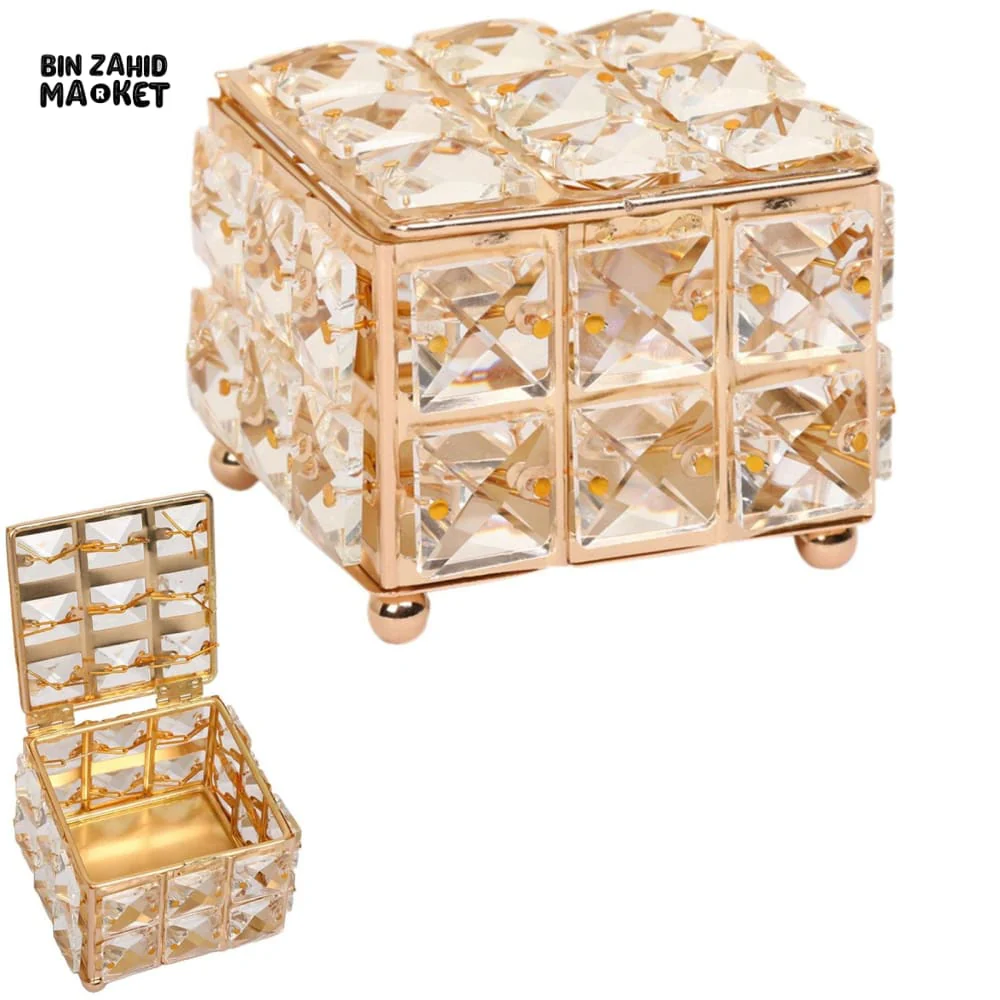 DELICATE JEWELRY ORGANIZER BOX – COMPACT LIDDED STORAGE CASE FOR EARRINGS & NECKLACES - Image 7