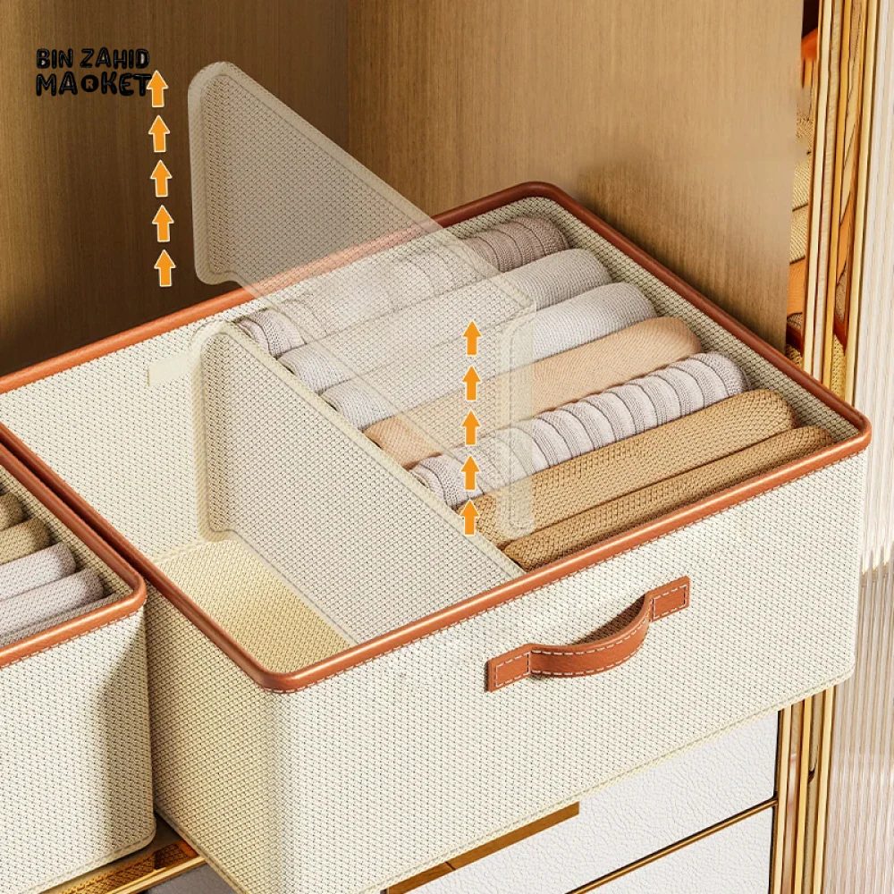 DELUXE FOLDABLE CLOTHES ORGANIZER STORAGE BOX – MULTI-PURPOSE DRAWER & CLOSET ORGANIZER - Image 2