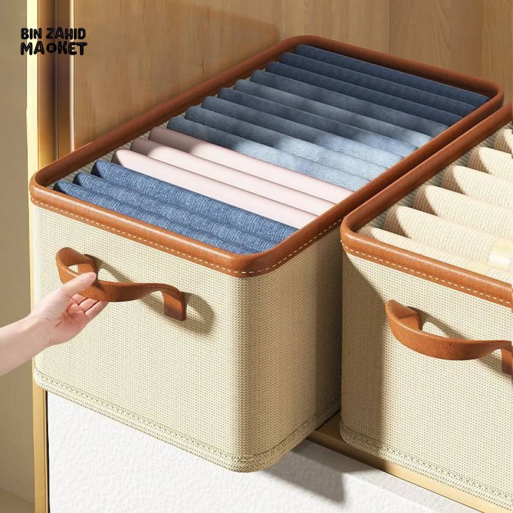 DELUXE FOLDABLE CLOTHES ORGANIZER STORAGE BOX – MULTI-PURPOSE DRAWER & CLOSET ORGANIZER - Image 3