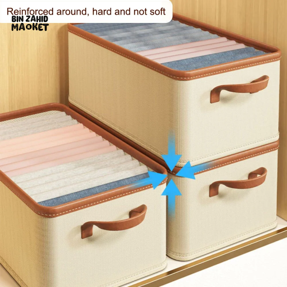 DELUXE FOLDABLE CLOTHES ORGANIZER STORAGE BOX – MULTI-PURPOSE DRAWER & CLOSET ORGANIZER - Image 6