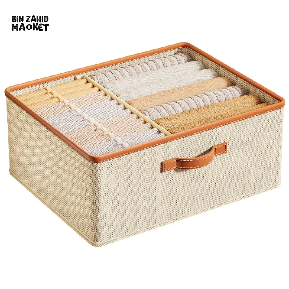 DELUXE FOLDABLE CLOTHES ORGANIZER STORAGE BOX – MULTI-PURPOSE DRAWER & CLOSET ORGANIZER - Image 7