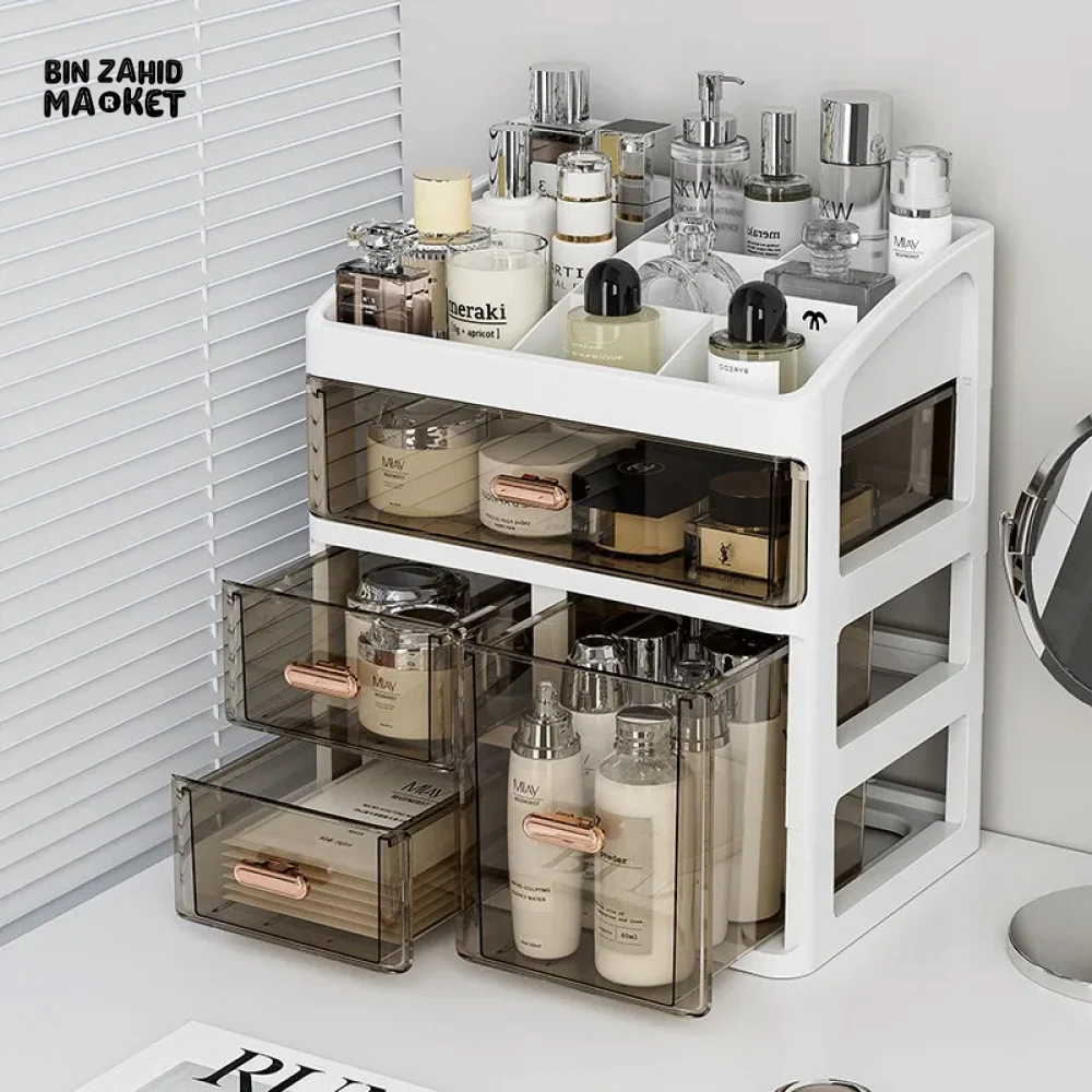 DESKTOP STORAGE BOX SKINCARE RACK STATIONERY DRAWER