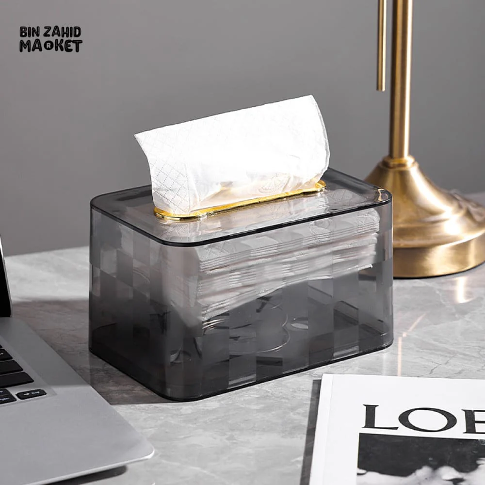 DESKTOP TISSUE BOX COVER DISPENSER – NAPKIN HOLDER FOR CAFE & BEDROOM - Image 3