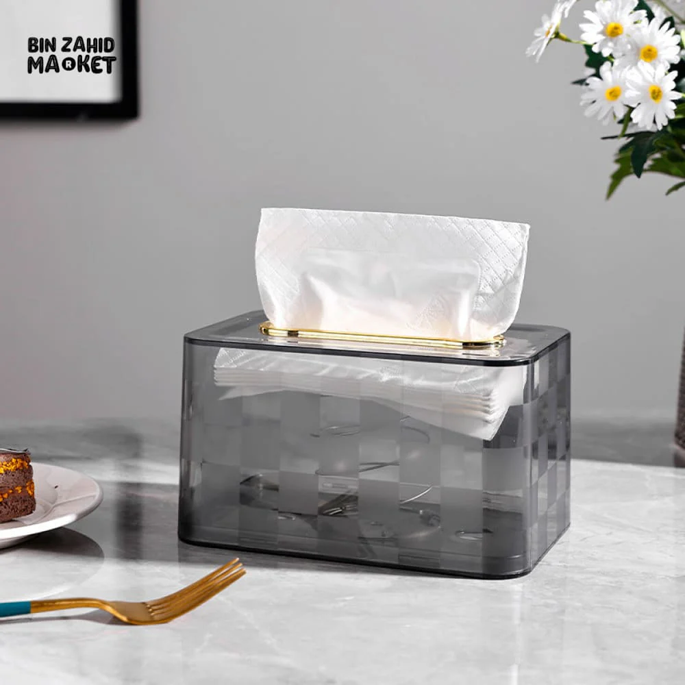 DESKTOP TISSUE BOX COVER DISPENSER – NAPKIN HOLDER FOR CAFE & BEDROOM - Image 4