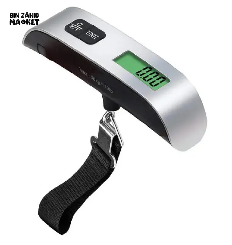 DIGITAL LUGGAGE SCALE 50KG/110LB | PORTABLE HANDHELD HANGING SCALE FOR TRAVEL & SUITCASE WEIGHT MEASUREMENT - Image 7
