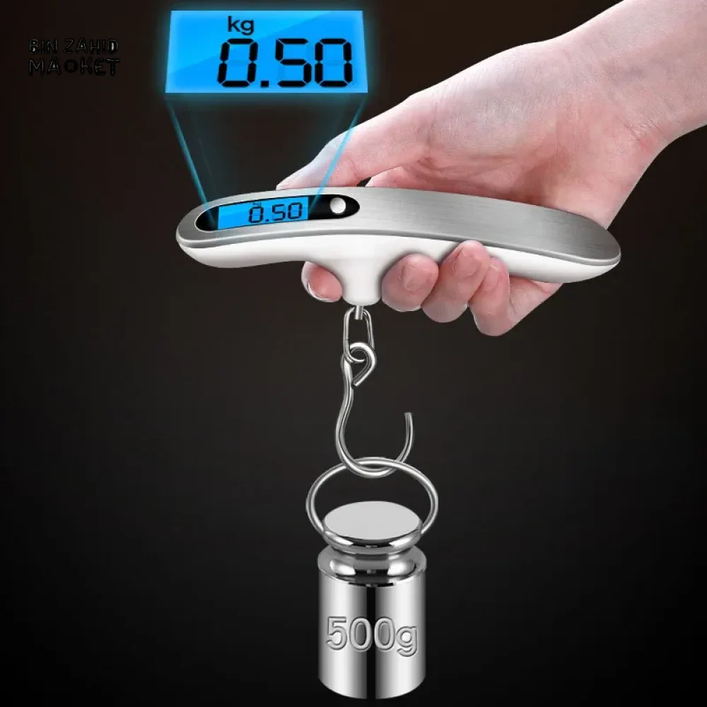 DIGITAL LUGGAGE SCALE 50KG PORTABLE LCD HANGING SCALE FOR SUITCASE & TRAVEL BAGS - Image 2