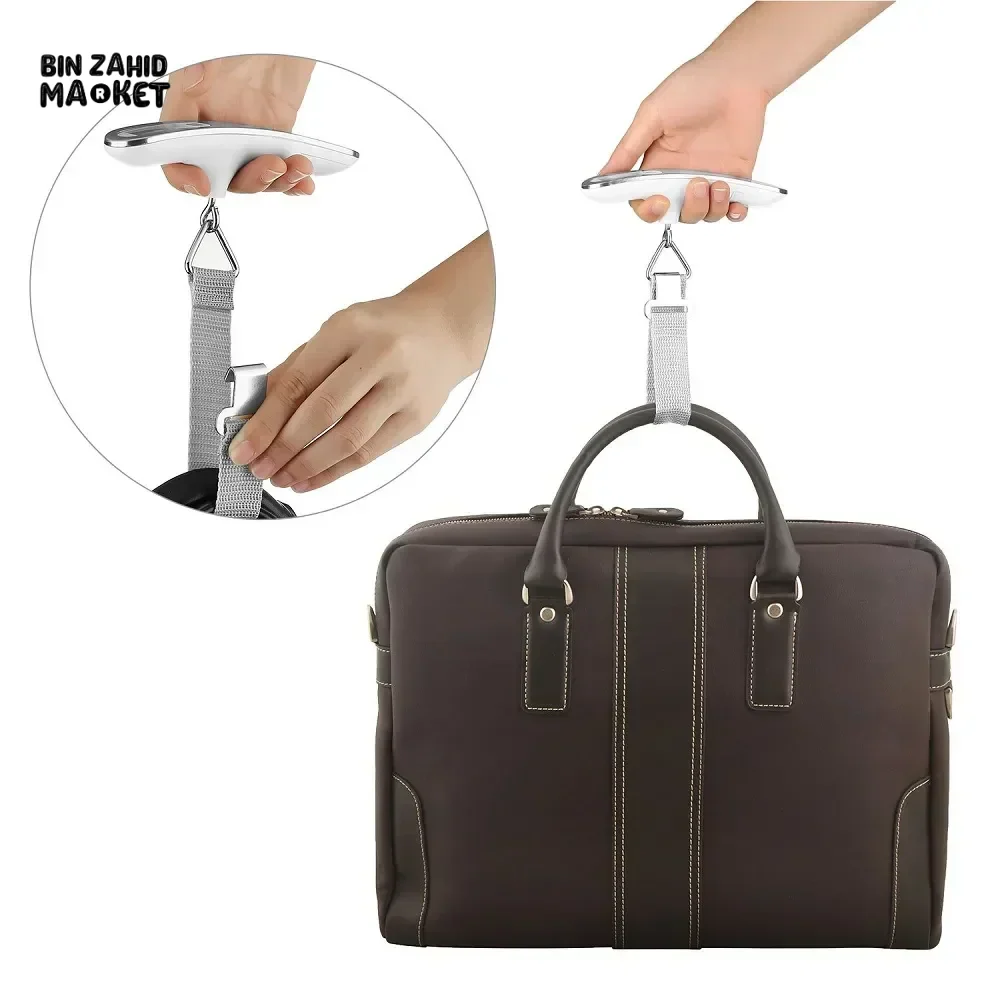 DIGITAL LUGGAGE SCALE 50KG PORTABLE LCD HANGING SCALE FOR SUITCASE & TRAVEL BAGS - Image 6