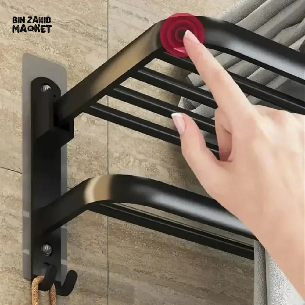 DOUBLE LAYERS FOLDING BATH TOWEL HOLDER - Image 5