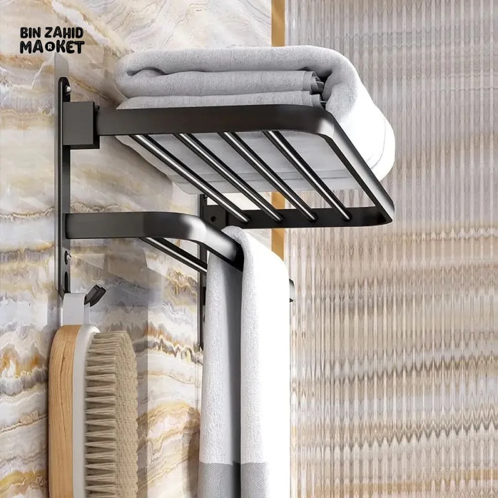 DOUBLE LAYERS FOLDING BATH TOWEL HOLDER - Image 6