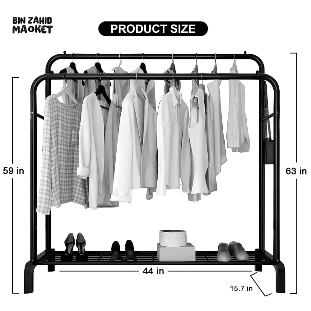 DOUBLE POLE METAL CLOTH STAND - Image 8