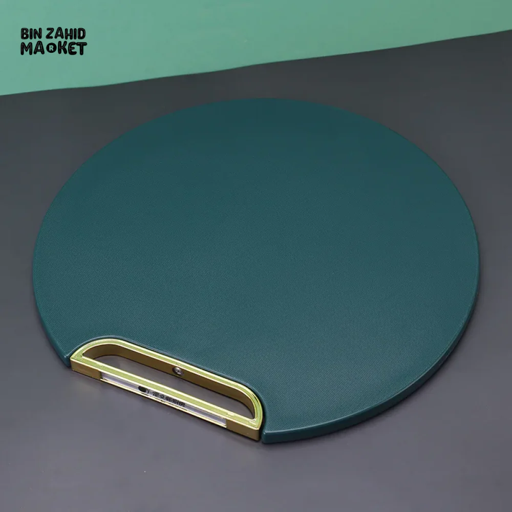 DOUBLE-SIDED CHOPPING BOARD ANTI-MILDEW NON-SLIP ROUND ROTATABLE CUTTING BOARD STANDABLE GREEN STICKY PAD FOR KITCHEN USE - Image 2