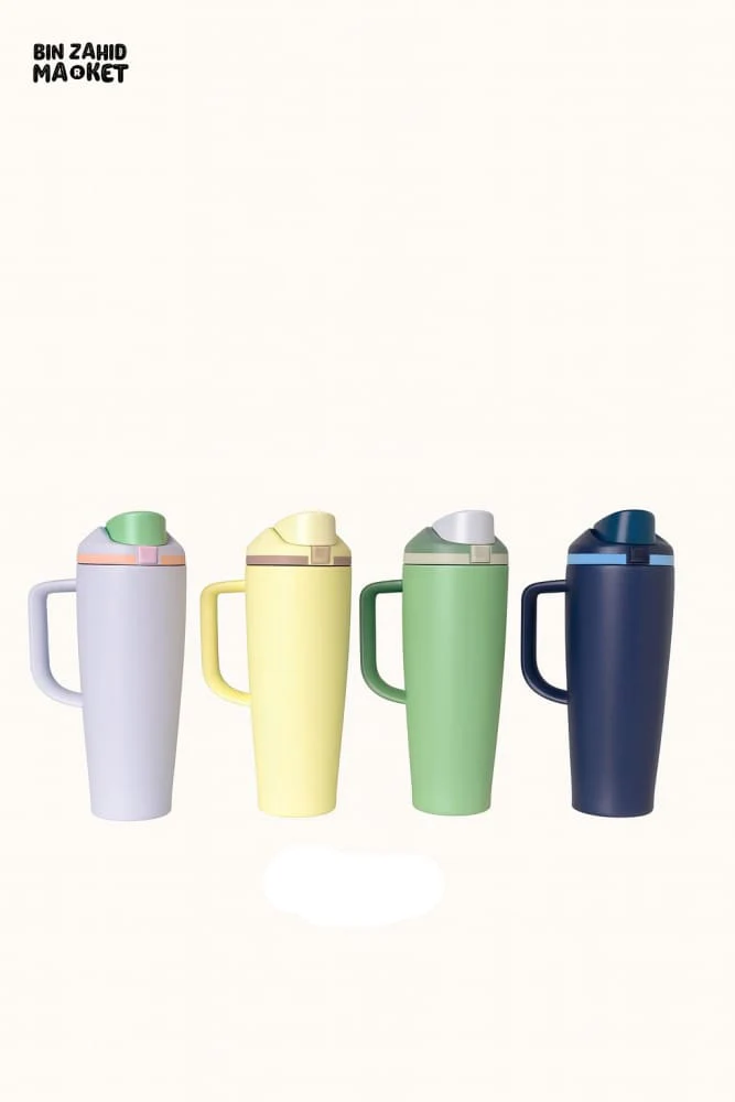 DOUBLE-WALL STAINLESS STEEL TRAVEL CAR CUP 40 OZ – INSULATED PORTABLE MUG WITH LID & ICE RETENTION - Image 7