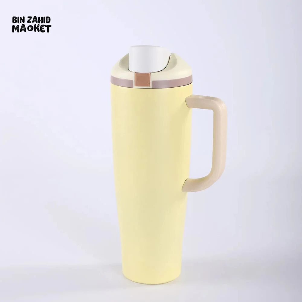 DOUBLE-WALL STAINLESS STEEL TRAVEL CAR CUP 40 OZ – INSULATED PORTABLE MUG WITH LID & ICE RETENTION - Image 8