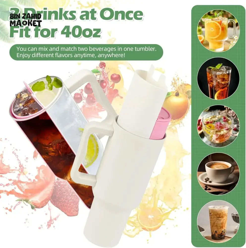 DRINKLUX 2IN1 DRINK AT ONCE TUMBLER DIVIDER - 40OZ - Image 3