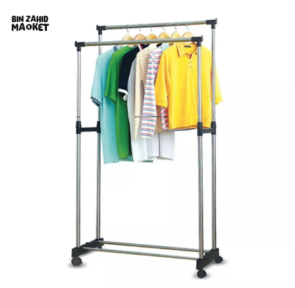 DUAL POLE CLOTHES RACK - Image 3