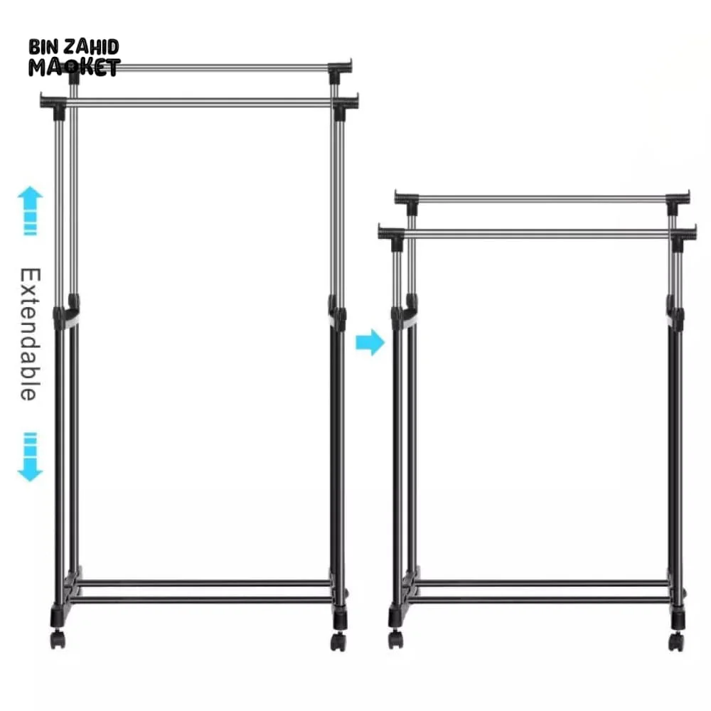 DUAL POLE CLOTHES RACK - Image 4