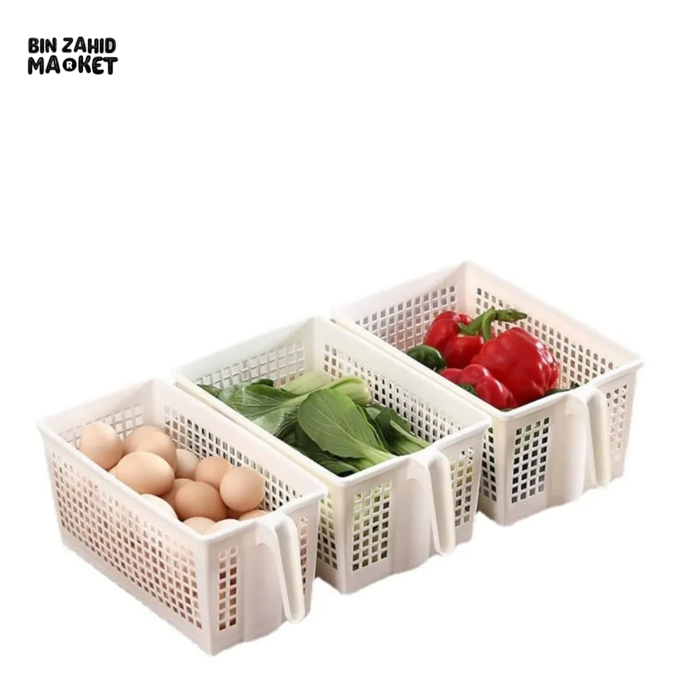 DURABLE PLASTIC STORAGE BASKET WITH HANDLE – PERFECT FOR KITCHEN & PANTRY ORGANIZATION - Image 9