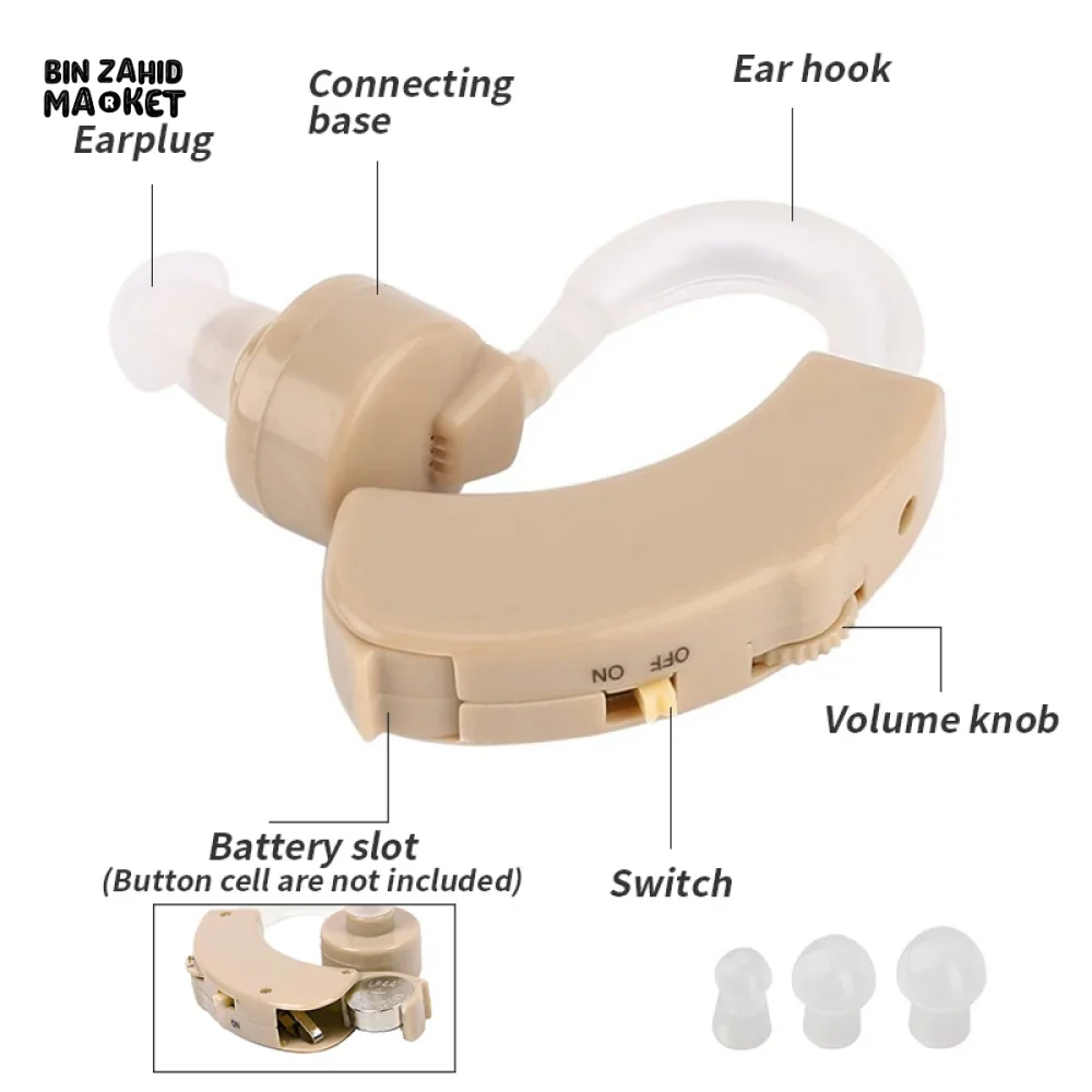EAR HEARING AID DEVICE + FREE PROTECTIVE CASE - Image 11