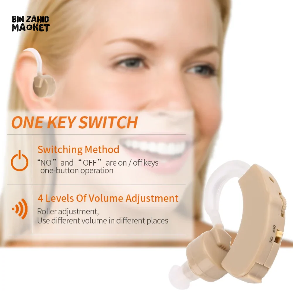EAR HEARING AID DEVICE + FREE PROTECTIVE CASE - Image 4