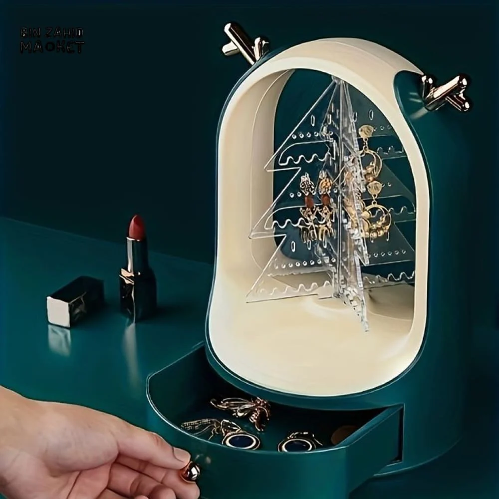 EARINGS & NECKLACE ORGANIZER WITH DRAWER - Image 3