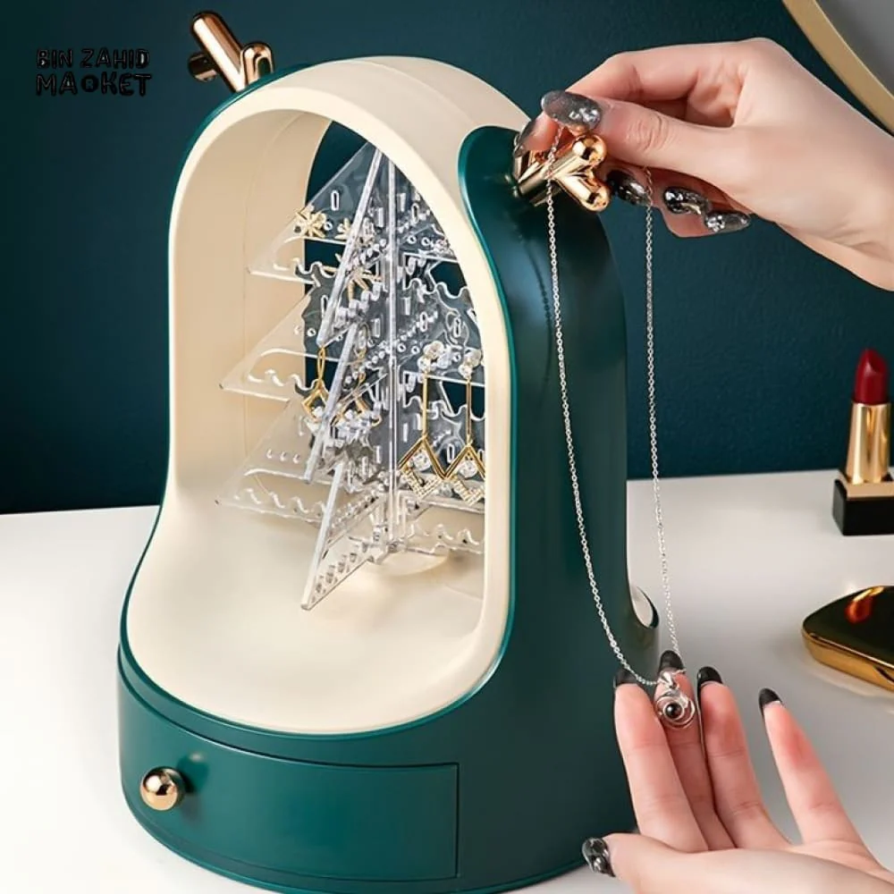 EARINGS & NECKLACE ORGANIZER WITH DRAWER - Image 4