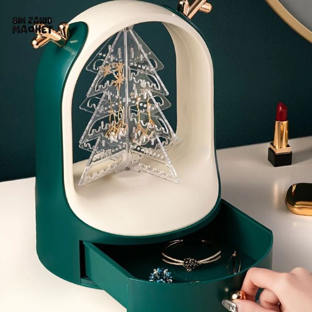 EARINGS & NECKLACE ORGANIZER WITH DRAWER - Image 5