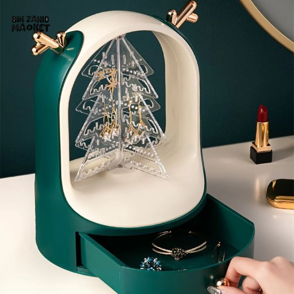 EARINGS & NECKLACE ORGANIZER WITH DRAWER - Image 8