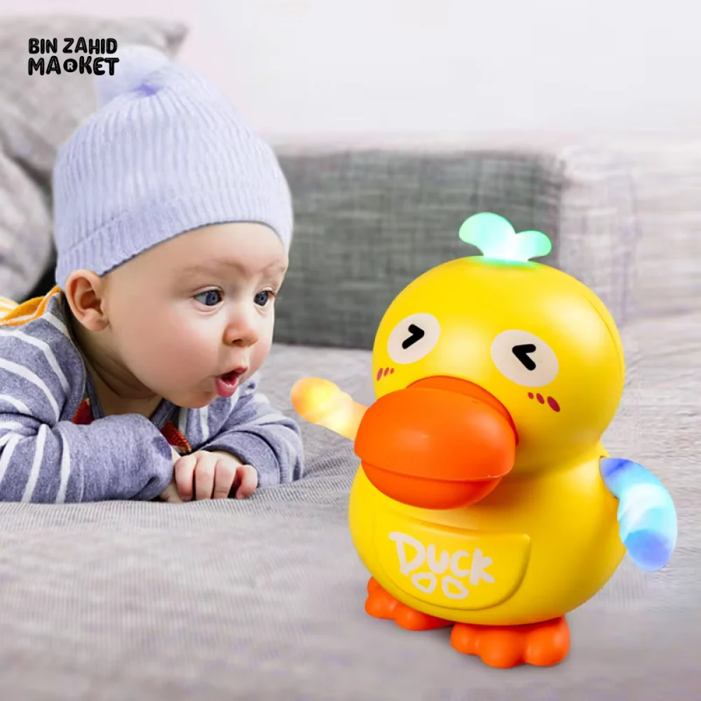 EARLY EDUCATIONAL MONTESSORI ELECTRONIC PETS – DANCING DUCK TOY WITH LIGHT & MUSIC FOR BABIES - Image 11