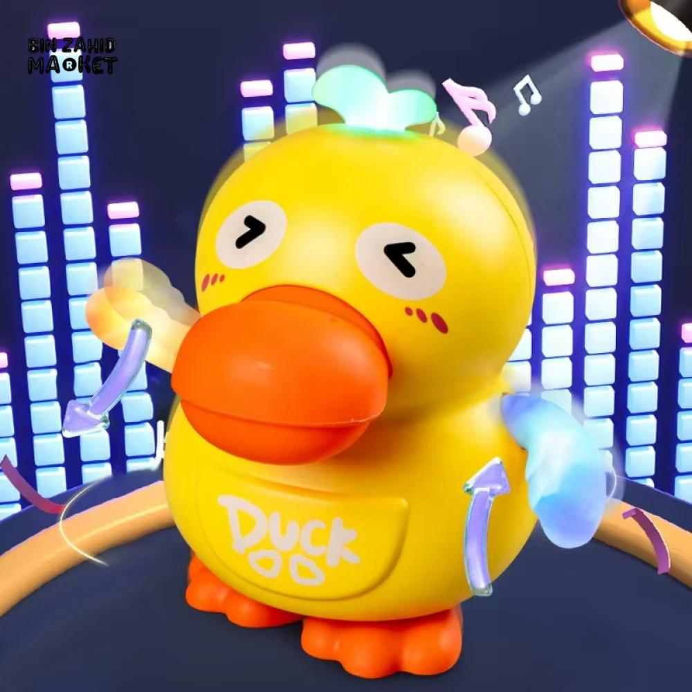 EARLY EDUCATIONAL MONTESSORI ELECTRONIC PETS – DANCING DUCK TOY WITH LIGHT & MUSIC FOR BABIES - Image 12