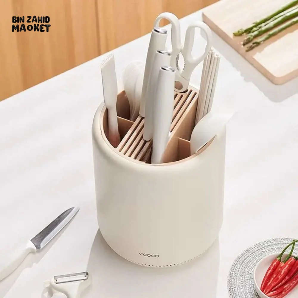 ECOCO 360° ROTATING KNIFE HOLDER – COUNTERTOP KITCHEN ORGANIZER - Image 2