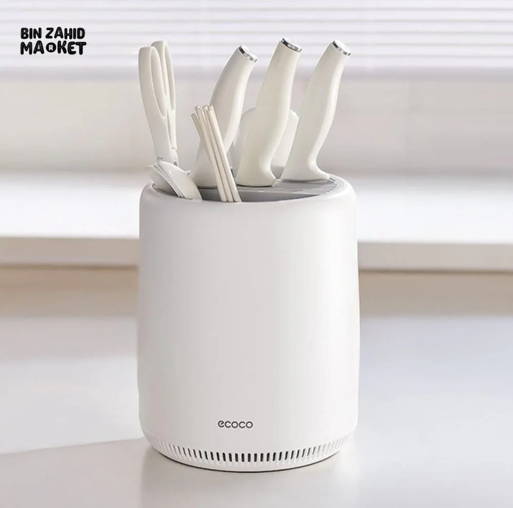 ECOCO 360° ROTATING KNIFE HOLDER – COUNTERTOP KITCHEN ORGANIZER - Image 3