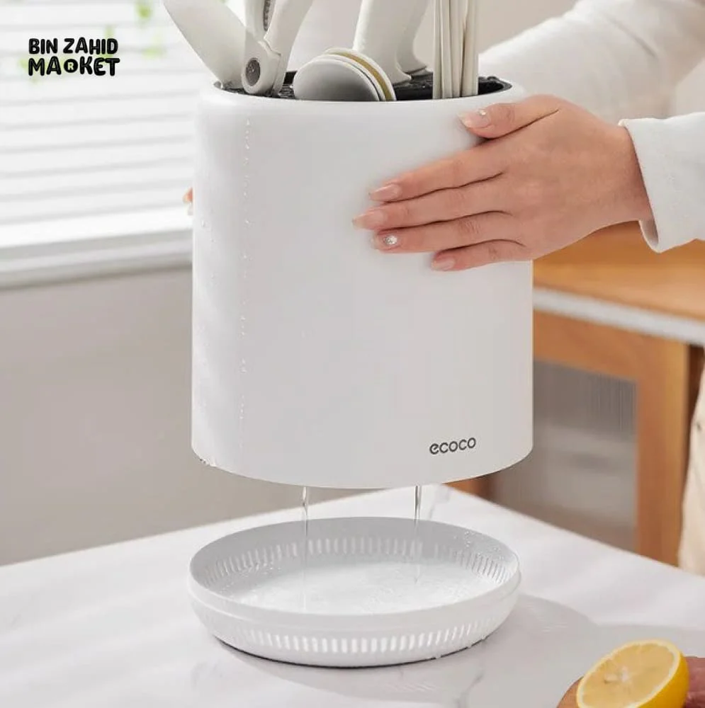 ECOCO 360° ROTATING KNIFE HOLDER – COUNTERTOP KITCHEN ORGANIZER - Image 4