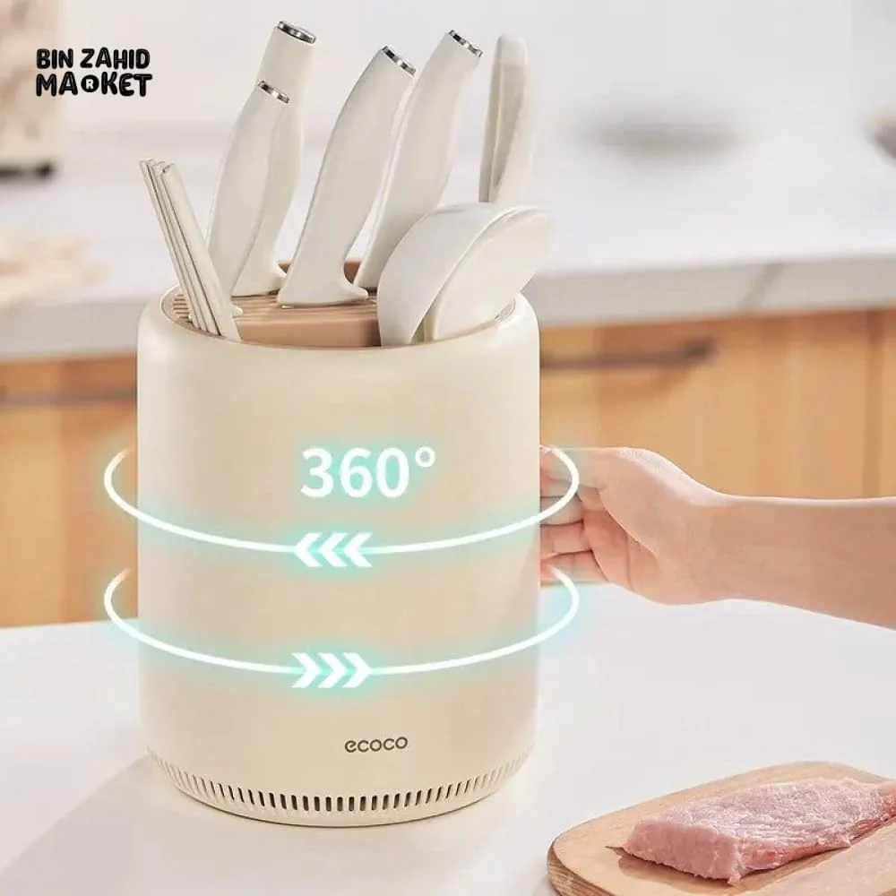 ECOCO 360° ROTATING KNIFE HOLDER – COUNTERTOP KITCHEN ORGANIZER - Image 7