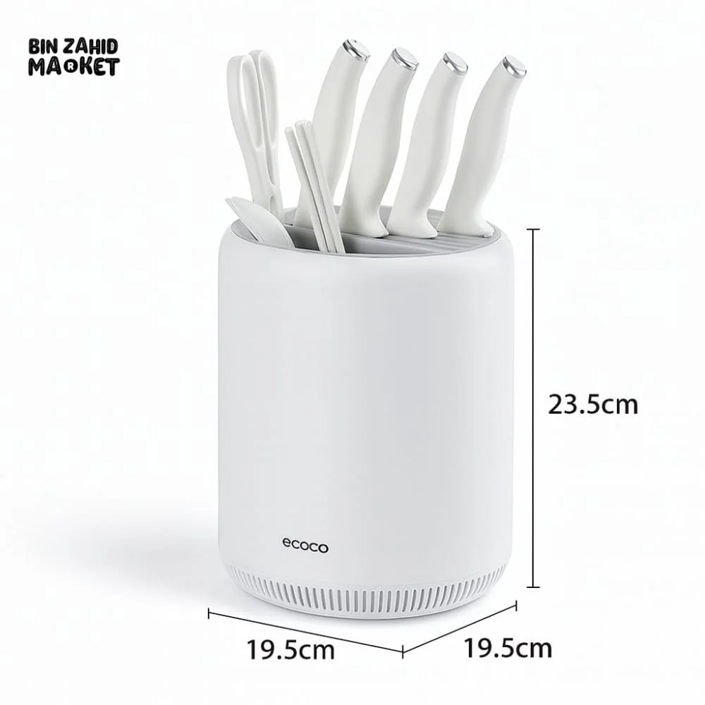 ECOCO 360° ROTATING KNIFE HOLDER – COUNTERTOP KITCHEN ORGANIZER - Image 9