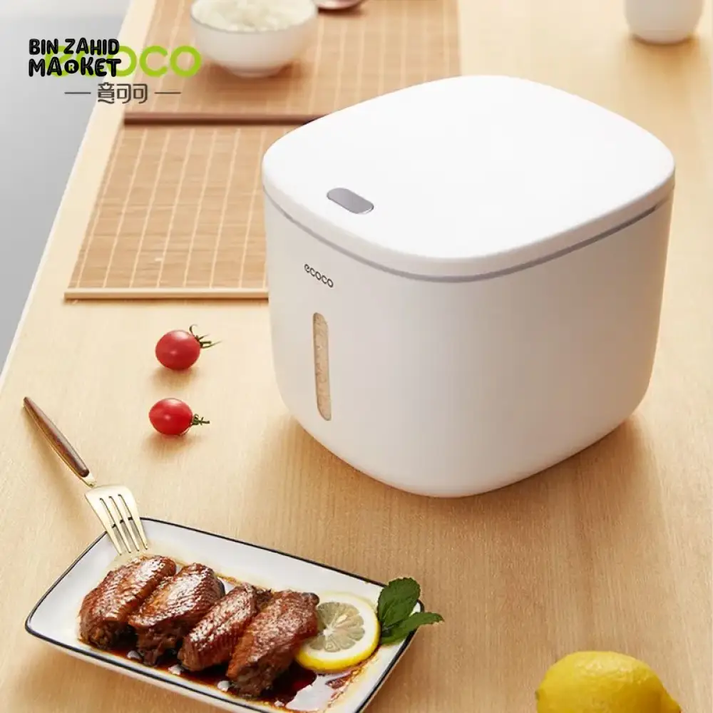 ECOCO AUTOMATIC OPENING RICE BUCKET - 5KG - Image 3