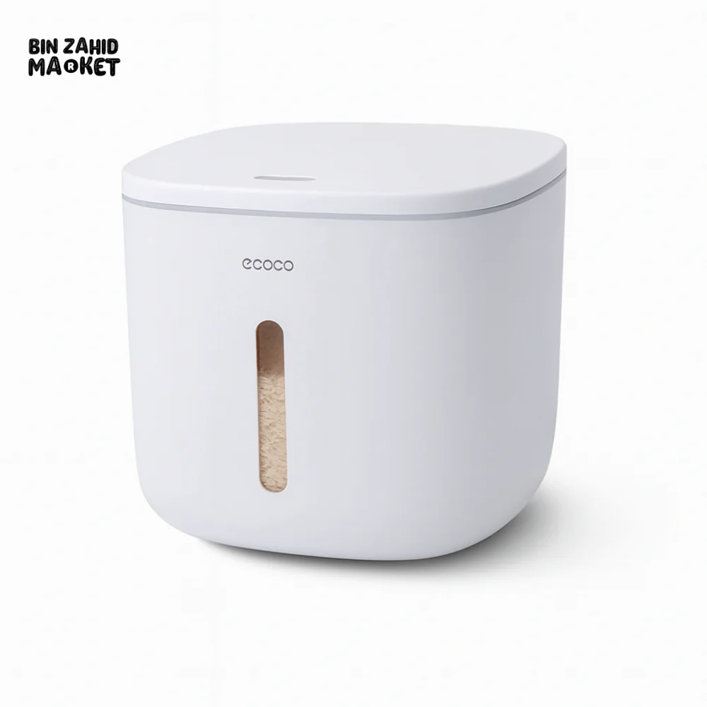 ECOCO AUTOMATIC OPENING RICE BUCKET - 5KG - Image 5