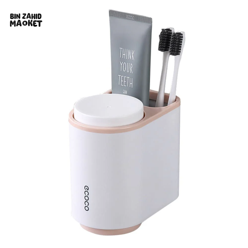 ECOCO AUTOMATIC TOOTHPASTE DISPENSER WITH TOOTHBRUSH HOLDER – MODERN BATHROOM ACCESSORY - Image 6