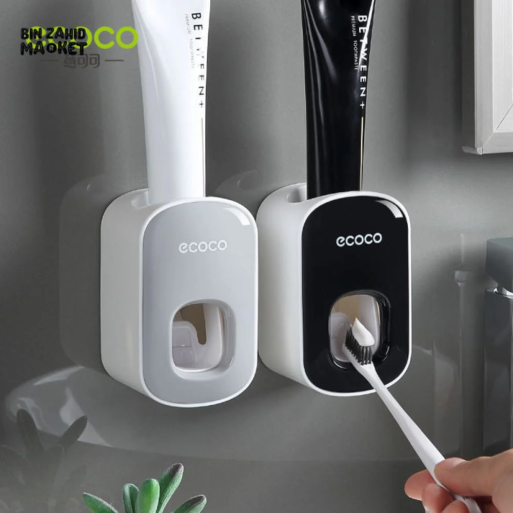 ECOCO AUTOMATIC TOOTHPASTE SQUEEZER – NO DRILLING REQUIRED WALL-MOUNT BATHROOM GADGET