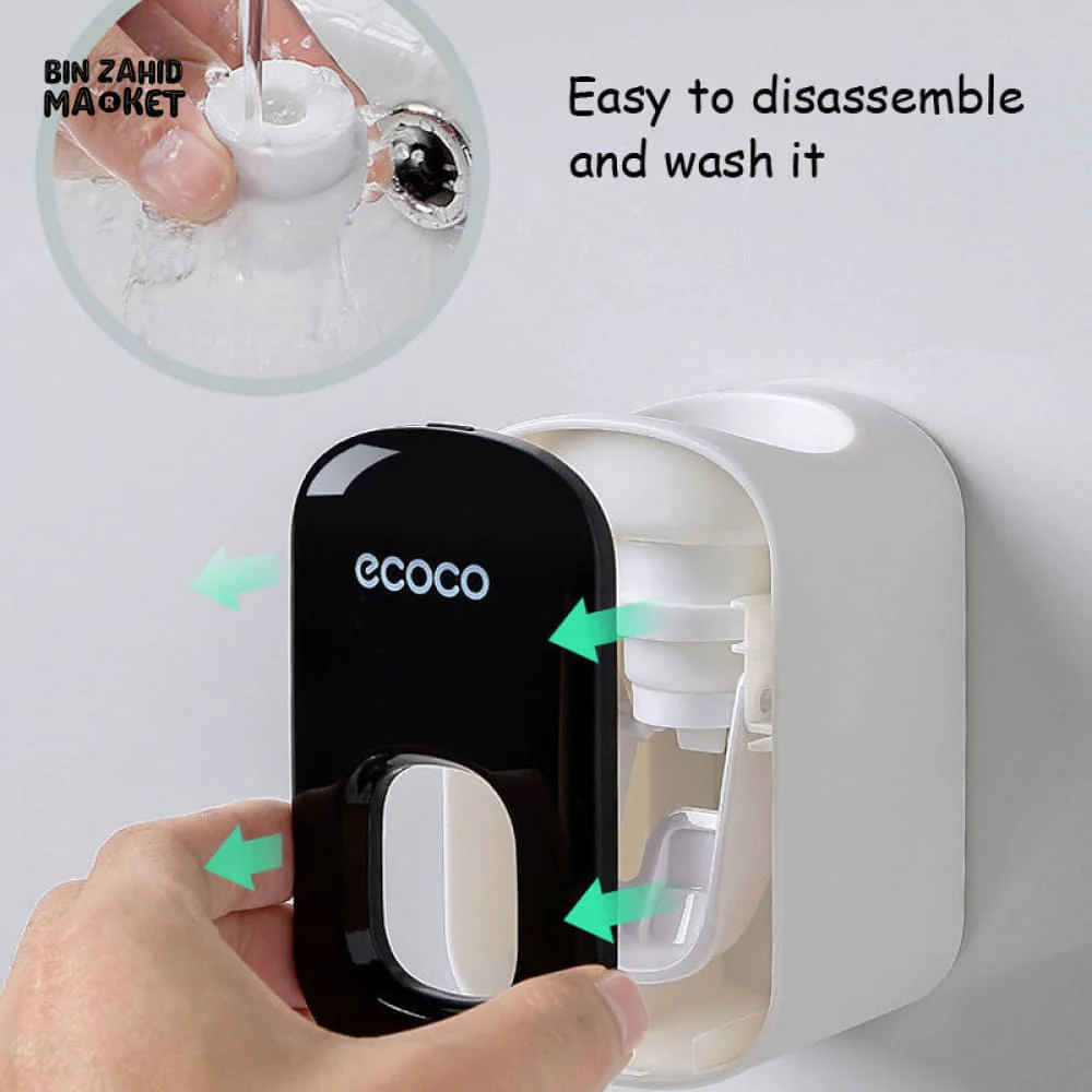 ECOCO AUTOMATIC TOOTHPASTE SQUEEZER – NO DRILLING REQUIRED WALL-MOUNT BATHROOM GADGET - Image 4