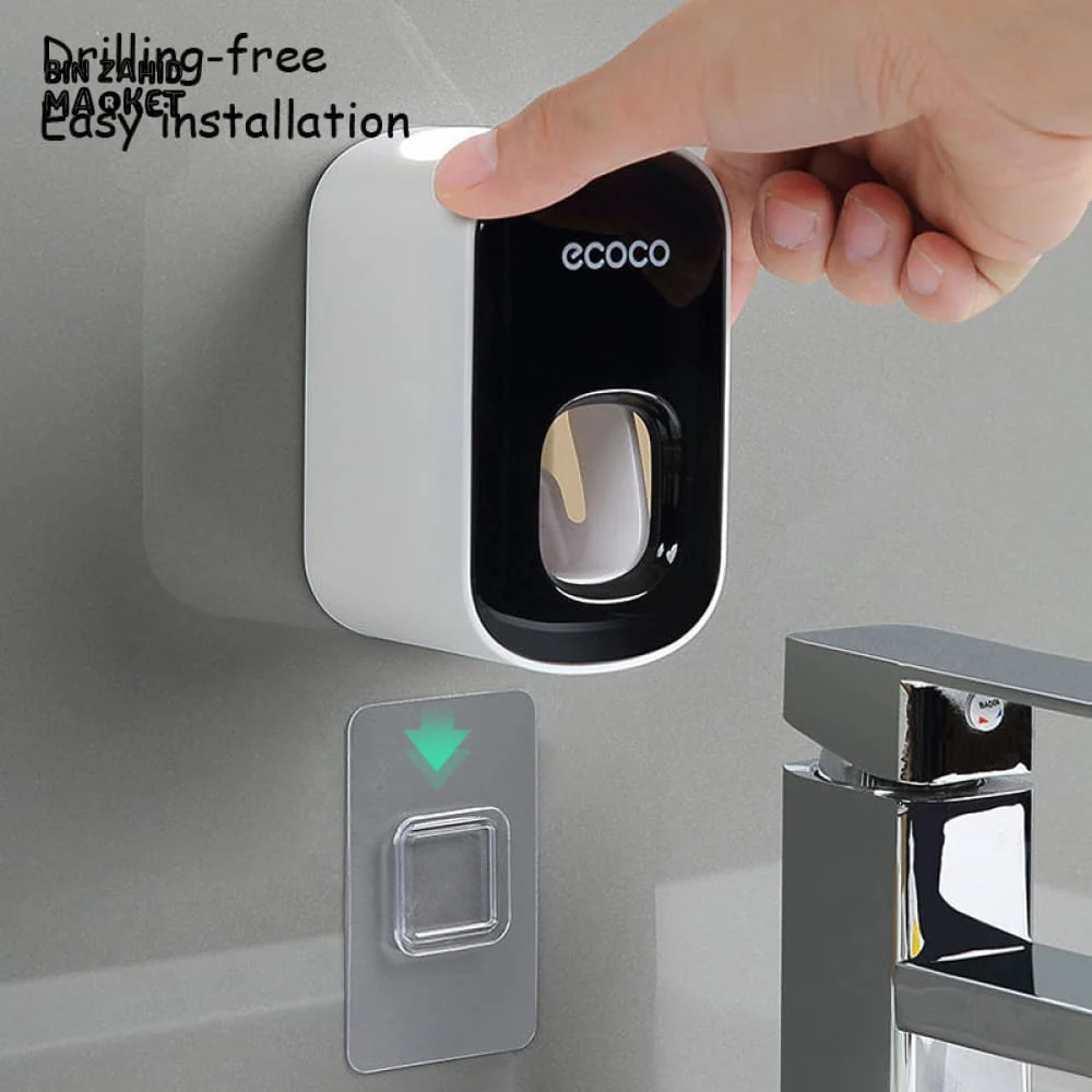 ECOCO AUTOMATIC TOOTHPASTE SQUEEZER – NO DRILLING REQUIRED WALL-MOUNT BATHROOM GADGET - Image 5
