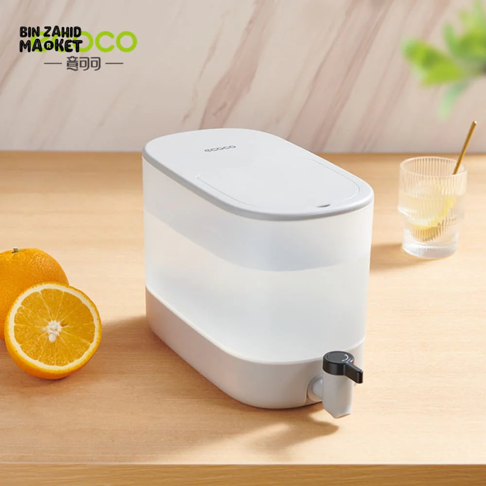 ECOCO LARGE CAPACITY FRIDGE WATER JUG – FAUCET DISPENSER FOR JUICE TEA & COLD DRINKS 4L - Image 3