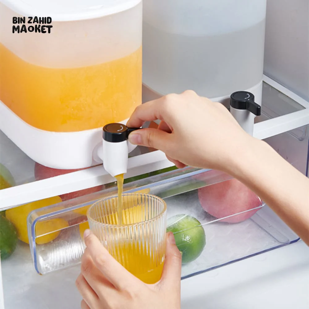ECOCO LARGE CAPACITY FRIDGE WATER JUG – FAUCET DISPENSER FOR JUICE TEA & COLD DRINKS 4L - Image 4