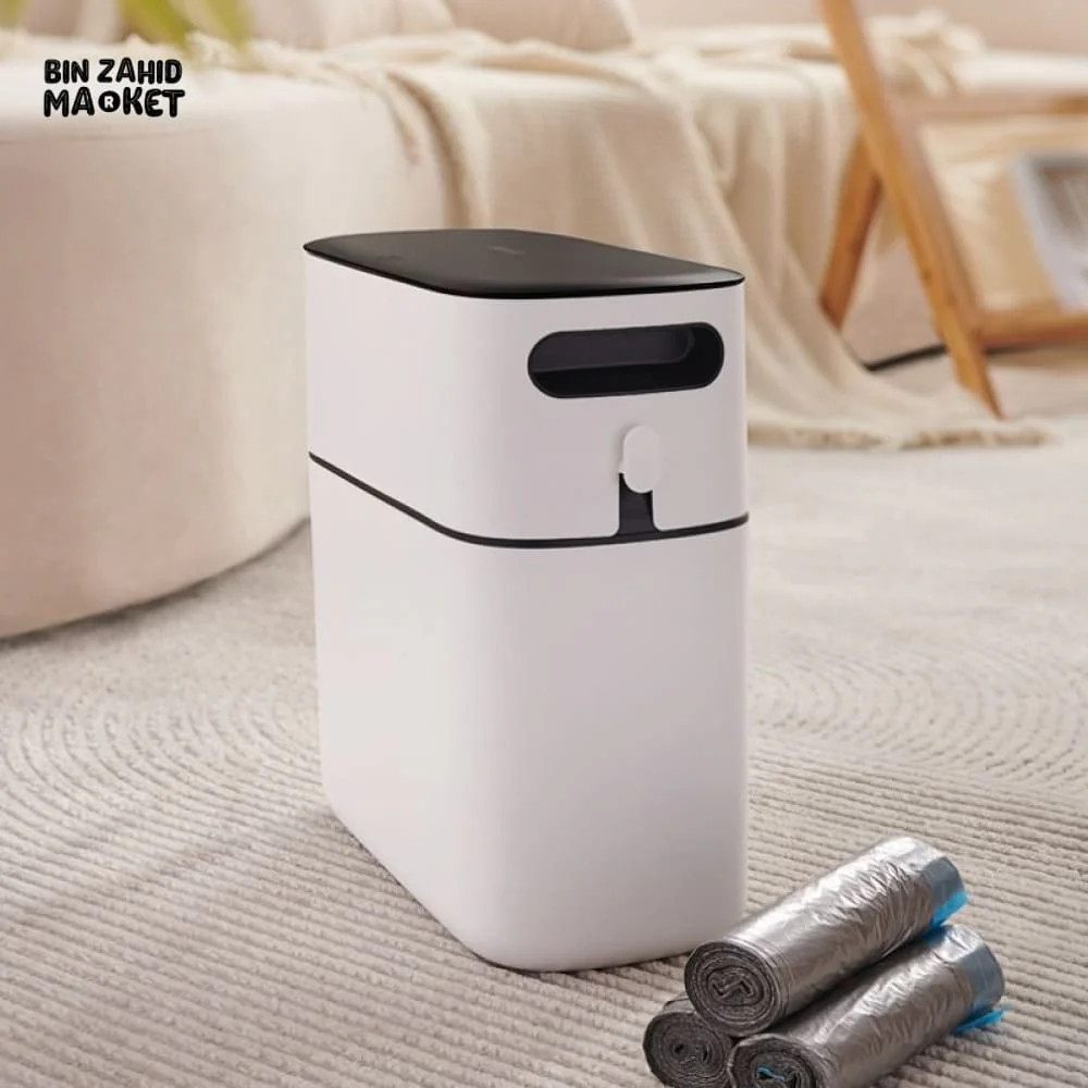 ECOCO SLIM NARROW TRASH CAN 7 LITRE – MODERN HOME & BATHROOM BIN - Image 2