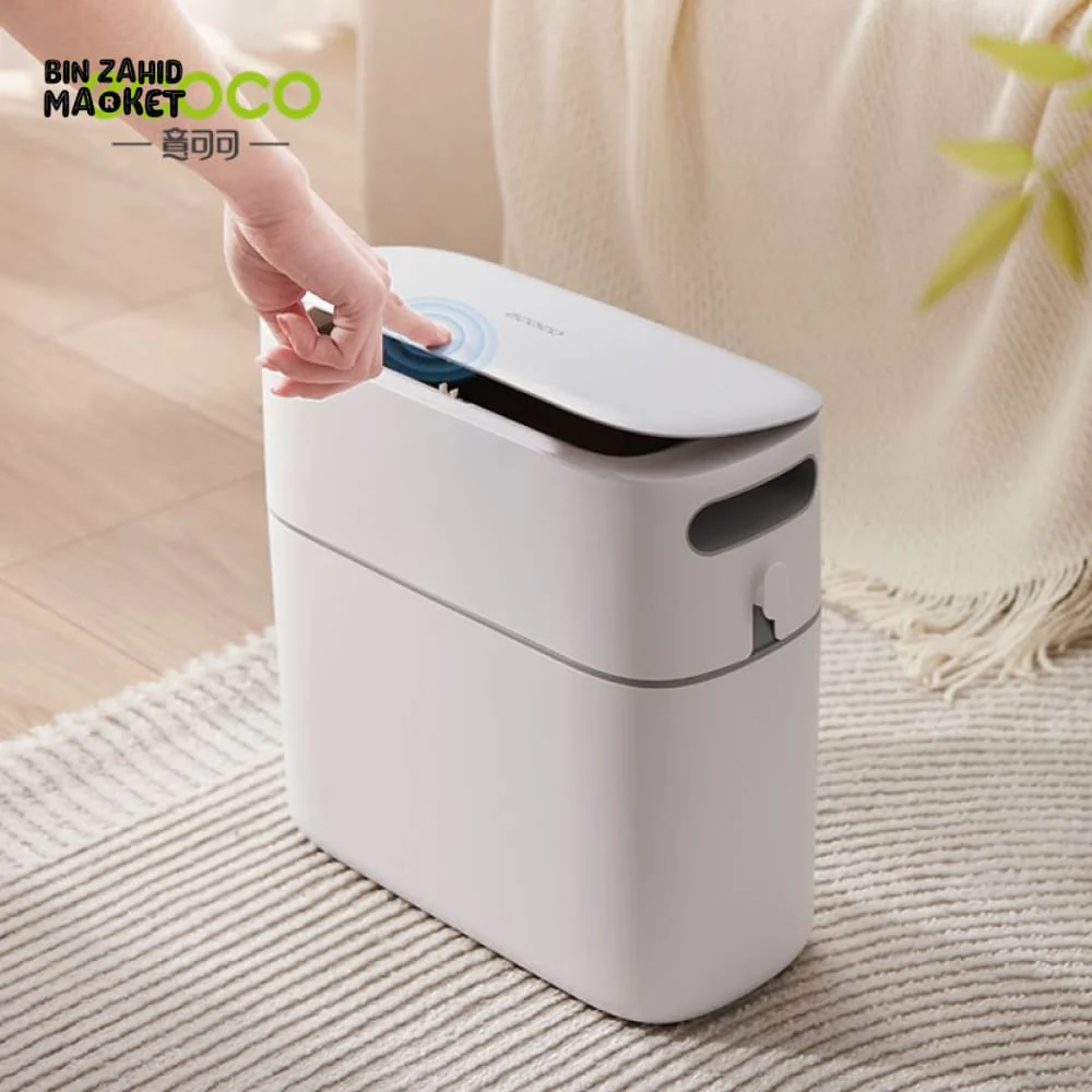 ECOCO SLIM NARROW TRASH CAN 7 LITRE – MODERN HOME & BATHROOM BIN - Image 4