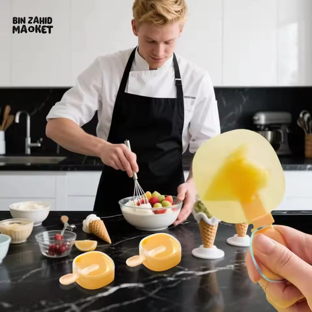 ECOCO STACKABLE ICE CREAM MOLDS WITH STICKS – LEAK-PROOF FOOD-GRADE KITCHEN ACCESSORY FOR TODDLER SNACKS - Image 6